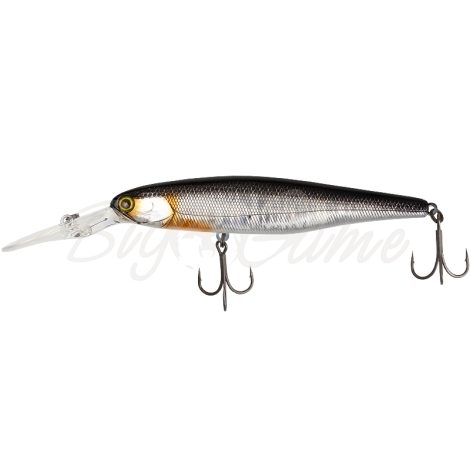 Воблер JACKALL SDD Squirrel 115SP цв. hl silver & black фото 2