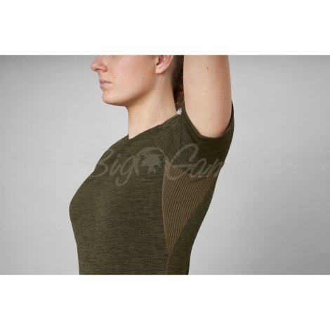 Футболка SEELAND Active S/S T-Shirt Women цвет Pine green фото 2