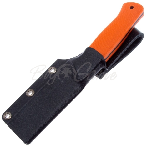 Нож OWL KNIFE Ulula сталь N690 рукоять G10 Черно-Оранж фото 3