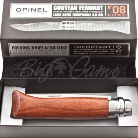 Нож складной OPINEL №8 VRI Luxury Tradition Bubinga в под. уп. фото 2