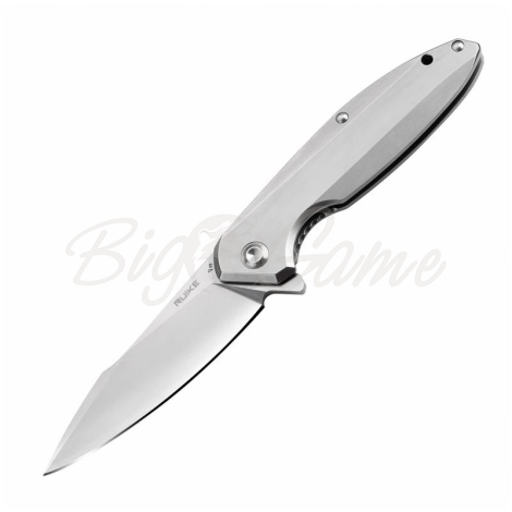 Нож складной RUIKE Knife P128-SF цв. Серый фото 1