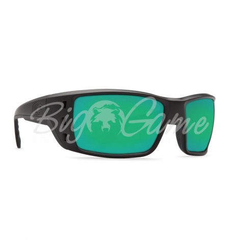 Очки поляризационные COSTA DEL MAR Permit W580 р. XL цв. Blackout цв. ст. Green Mirror Glass фото 1