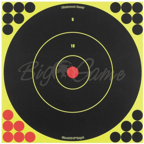 Мишень бумажная BIRCHWOOD CASEY Shoot-N-C Bull's-eye Target 300 мм (12 шт.) фото 1