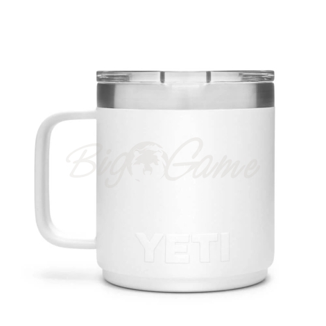 Термокружка YETI Rambler Mug w/Magslider Lid 296 цвет White фото 3