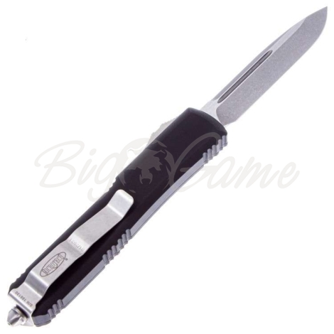 Нож автоматический MICROTECH Ultratech S/E Stownwash сталь M390 рукоять черный алюминий фото 4