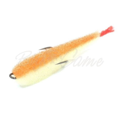 Поролоновая рыбка LEX Zander Fish 7 WOB (белое тело / оранжевая спина / красный хвост) фото 1