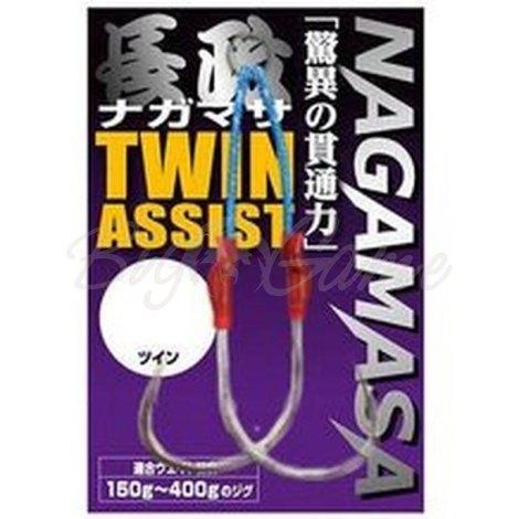 Крючок одинарный SMITH Nagamasa Assist Hook Twin № 3/0 (2 шт.) фото 1