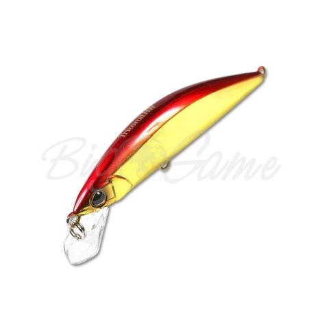 Воблер JACKALL TIMON Tricoroll 55HW цв. haku red & gold фото 2