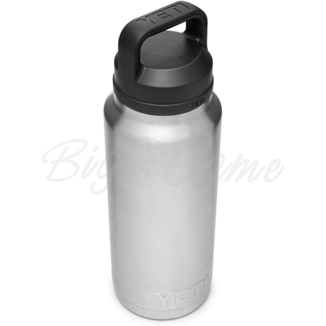 Термос YETI Rambler Bottle Chug Cap 1065 цвет Stainless Steel фото 1