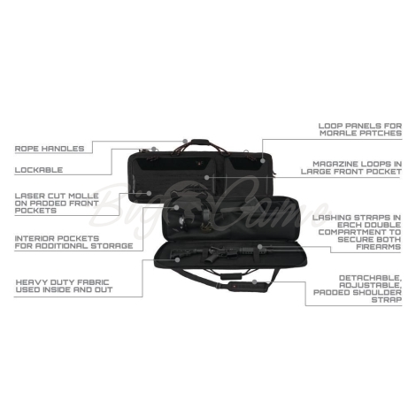 Чехол для оружия ALLEN TAC SIX Unit Tactical Case цвет Black фото 3