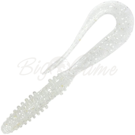 Твистер KEITECH Mad Wag 4,5'' (9 шт.) цв. #370 Clear Silver Glow фото 1