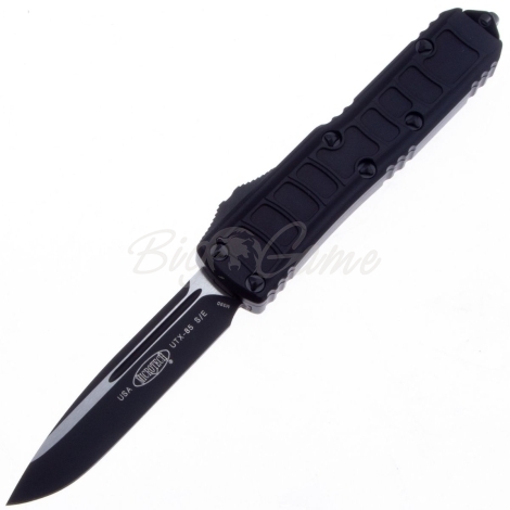 Нож автоматический MICROTECH UTX-85 S/E  клинок M390, рукоять алюминий, цв. черный фото 1