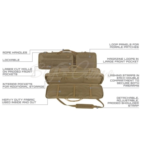 Чехол для оружия ALLEN TAC SIX Unit Tactical Case цвет Coyote фото 3