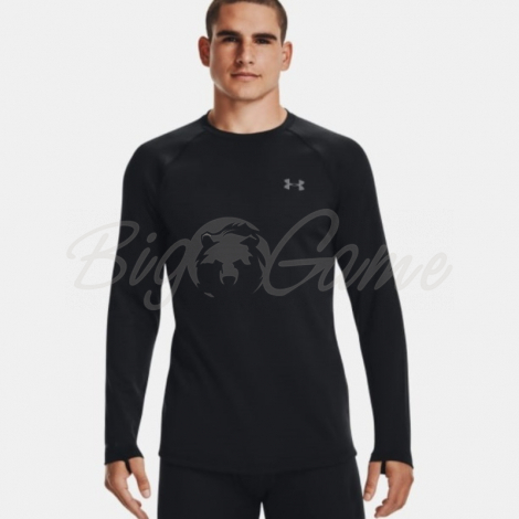 Термокофта UNDER ARMOUR Men's ColdGear Base 4.0 Crew цвет черный фото 8