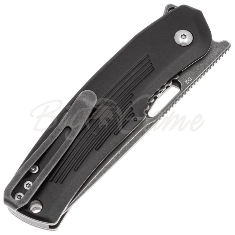 Нож складной полуавтоматический BOKER Nahal сталь D2 рукоять Алюминий цв. Черный фото 2