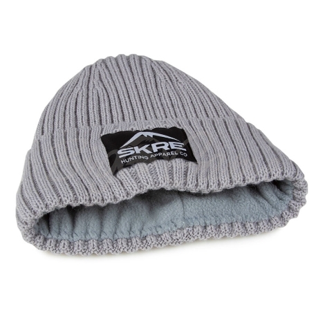 Шапка SKRE Cuffed Fleece Beanie цвет серый фото 4