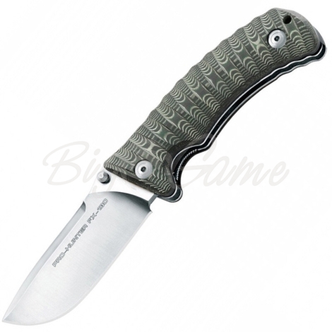 Нож туристический FOX KNIVES Pro-Hunter Satin Сталь Bohler N690Co рукоять Микарта цв. Olive фото 1