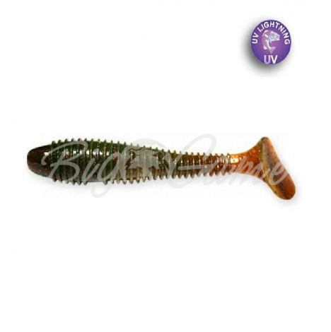Виброхвост CRAZY FISH Vibro Fat 4" (4 шт.) зап. кальмар, код цв. 14 фото 1