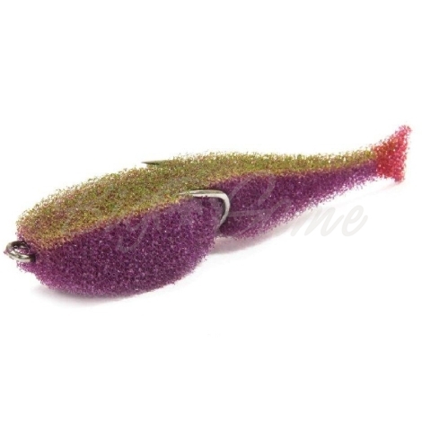 Поролоновая рыбка LEX Classic Fish CD 12 PLB (фиолетовое тело / салатовая спина / красный хвост) фото 1