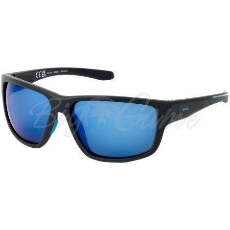 Очки солнцезащитные INVU Спортивные IA22609C с чехлом 20063 цв. матовый серый цв. ст. серый с голубым зеркальным фото 1