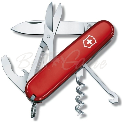 Нож VICTORINOX Compact 91мм 15 функций цв. красный фото 1