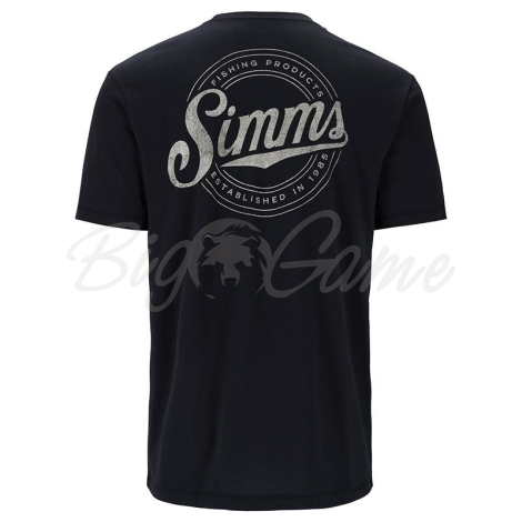 Футболка SIMMS Circle Lockup T-Shirt цвет Black фото 2