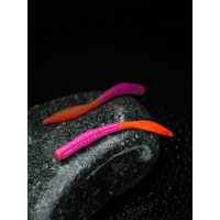 Червь TERUKI Flash 8 см (7 шт.) зап. сыр цв. Pink/Orange
