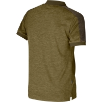 Рубашка HARKILA Tech Polo цвет Dark Olive / Willow Green превью 2
