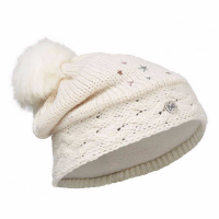 Шапка BUFF Junior Knitted & Polar Hat Buff Darsy цвет Starwhite-Starwhite-Standard/Od