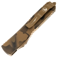 Нож автоматический MICROTECH Ultratech S/E Bohler M390, рукоять алюминий цв. Койот превью 2