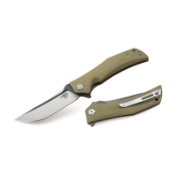 Нож складной BESTECH Scimitar сталь D2 рукоять G-10 бежевая превью 4
