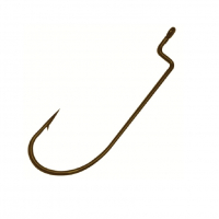 Крючок офсетный GAMAKATSU EWG Rock Fish Worm Hook № 1/0 NSB (7 шт.)