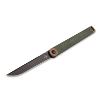 Нож складной BOKER Kaizen Green Canvas Micarta сталь D2 рукоять зеленая микарта