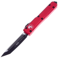 Нож автоматический MICROTECH Ultratech S/E M390, рукоять алюминий, цв. бордовый