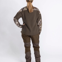 Толстовка PINEWOOD WS Smaland Hunters Camou Fleece Jacket цвет Hunting Brown / Strata превью 3