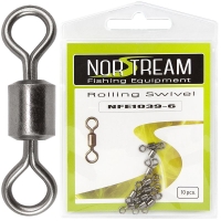 Вертлюг NORSTREAM Rolling swivel 1039 (10 шт.) № 6