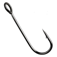 Крючок одинарный CRAZY FISH Round Bent Joint Hook №4 (10 шт.) превью 5