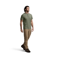 Футболка SITKA Essential SS Henley цвет Olive Green Heather превью 6