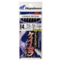 Оснастка готовая HAYABUSA Sabiki F1 1,65 м 0,2 мм цв. white кр. № 4 цв. silver