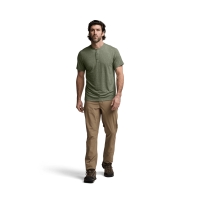 Футболка SITKA Essential SS Henley цвет Olive Green Heather превью 8