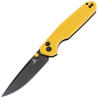 Нож складной полуавтоматический BESTECH Velix сталь Sandvik 14C28N рукоять Стеклотекстолит G10 цв. Желтый