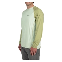 Термокофта SIMMS Solarflex LS Crewneck - Solid цвет Lt.Green / Sage Heather превью 3