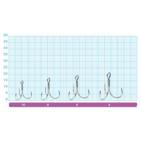 Крючок тройной OWNER ST-21BC-10 (8 шт.) код цв. BC превью 2