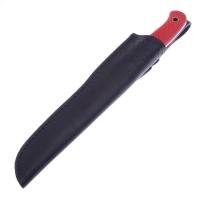 Нож ЮЖНЫЙ КРЕСТ Рыбацкий L Сталь VG10 рукоять Микарта красная/насечка превью 3