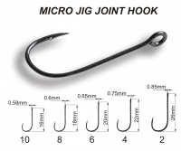 Крючок одинарный CRAZY FISH Micro Jig Joint Hook № 2 (10 шт.)