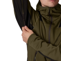Толстовка HARKILA Deer Stalker fleece hoodie цвет Willow green / Shadow brown превью 4
