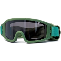 Очки баллистические SHOTTIME Puma защитная ANSI Z87.1 UV400 цв. оправы зелёный, линзы - прозрачная,желтая, серая превью 6