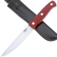 Нож ЮЖНЫЙ КРЕСТ Рыбацкий М Сталь VG10 рукоять Микарта красная/насечка превью 2