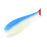 Поролоновая рыбка LEX Classic Fish NO 8 WBLB (белое тело / синяя спина / красный хвост)