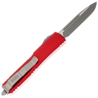 Нож автоматический MICROTECH  Ultratech S/E рукоять алюминий, клинок стоунвош, цв. красный превью 4
